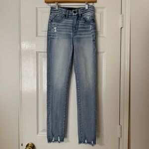 Buckle Light Blue Women's Skinny Jeans